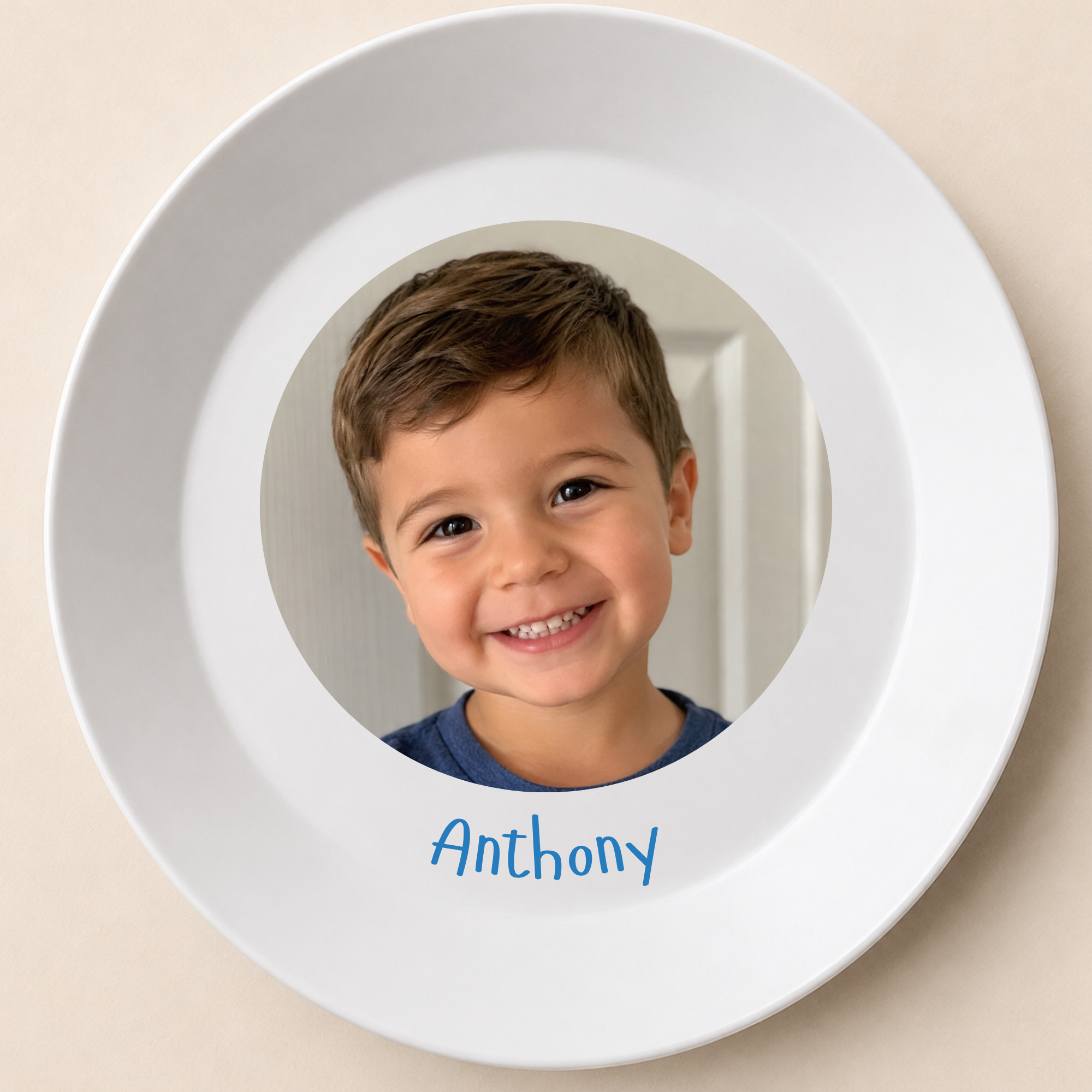 Custom Photo Kids Plate