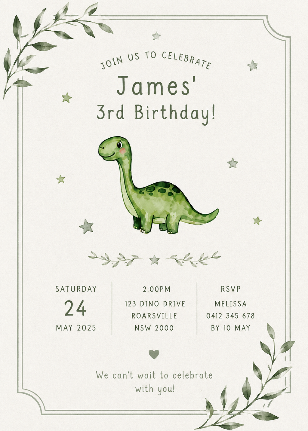 Custom Kids Event Plate