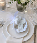 20pcs Textured White Cross Wallhanging